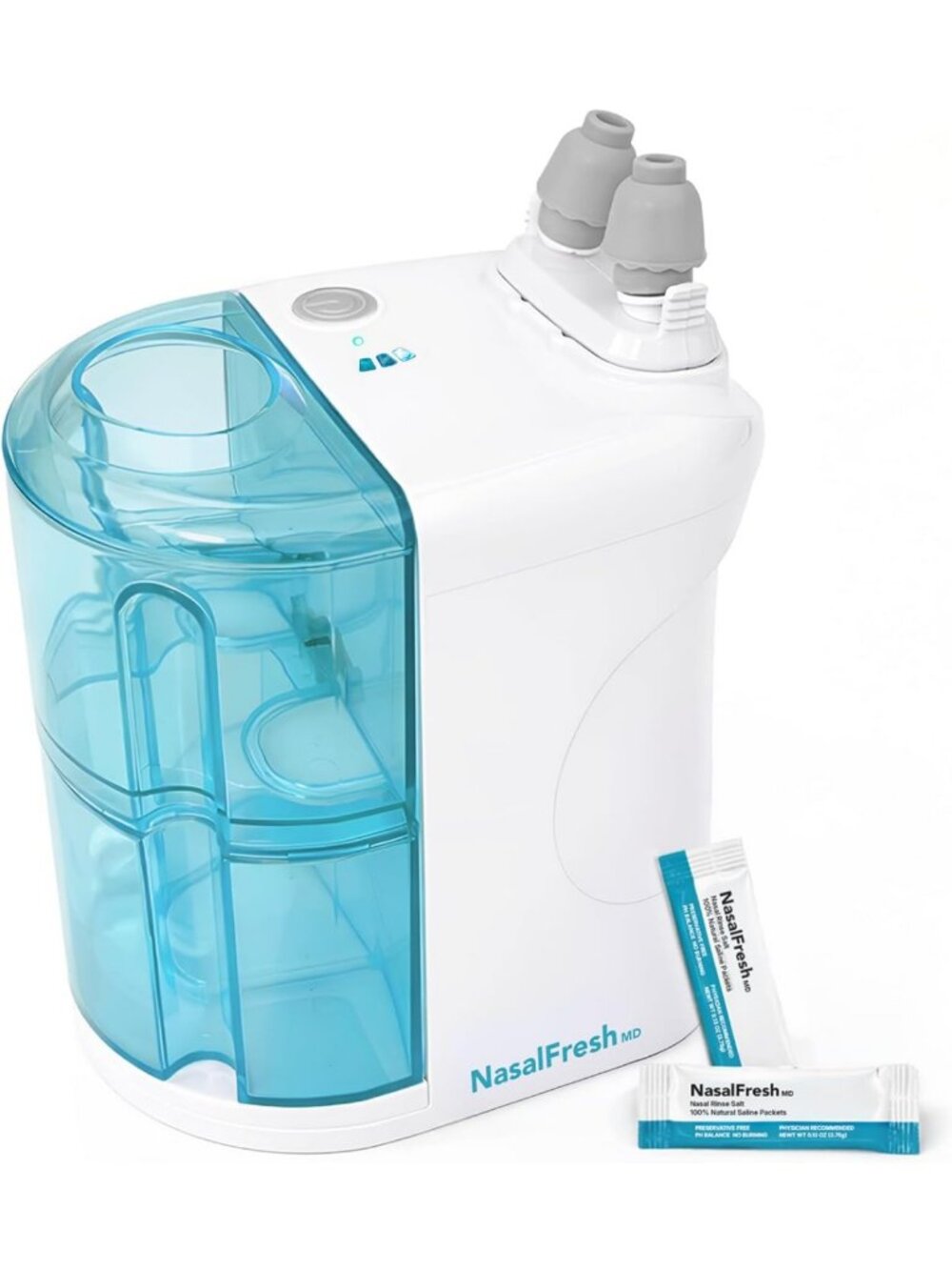 Dual Powered Nasal Irrigation System for Sinus Rinse & Allergy Relief